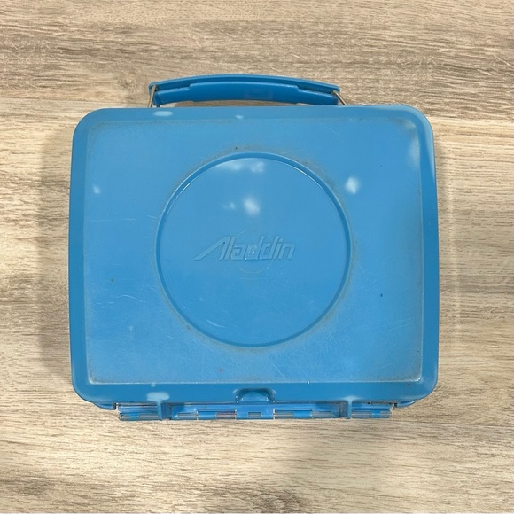Vintage 1985 Wuzzles Aladdin Plastic Lunch Box Blue Hasbro Disney - See Photos - Picture 5 of 9